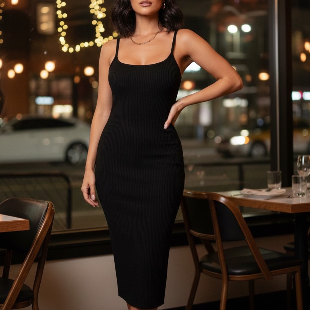 Mind Code Black Strapless Dress